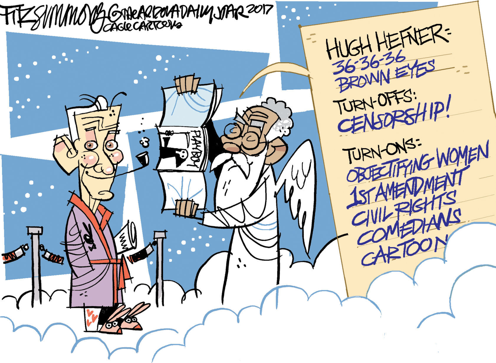 Daily Fitz Cartoon: Hef